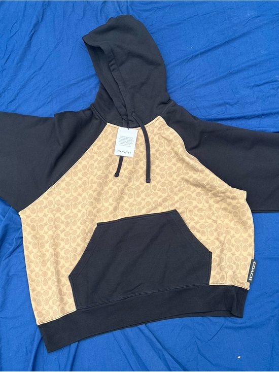 Coach Other - Coach Men’s Black & Tan Signature Crewneck Hoodie